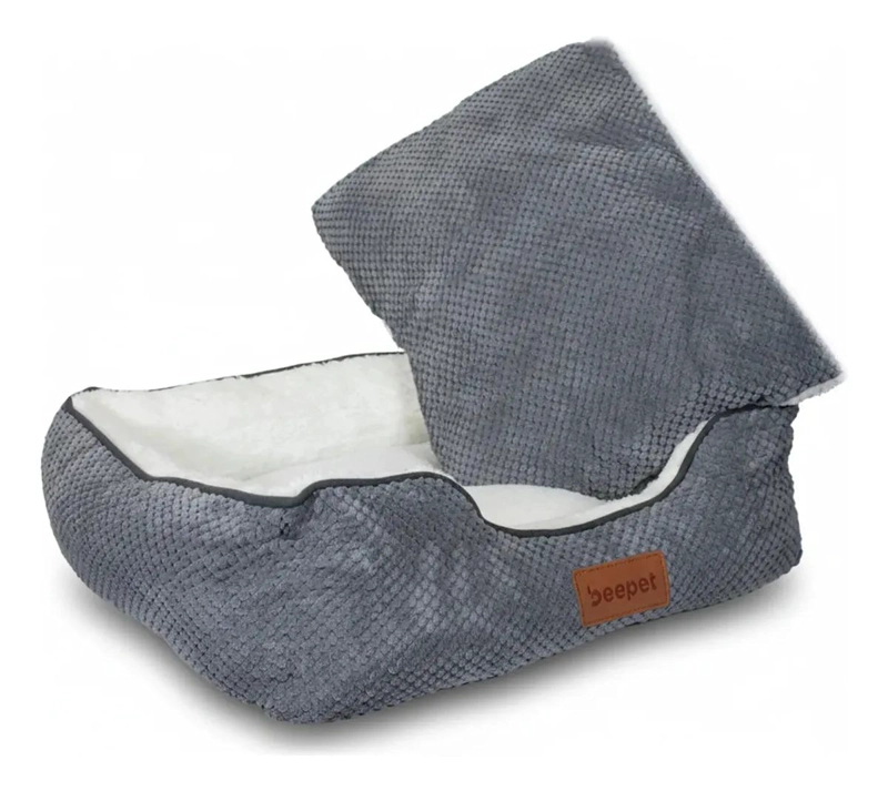 CAMA ORTOPE DICA PARA MASCOTAS TAMAÑO MEDIANO COLOR GRIS - 4