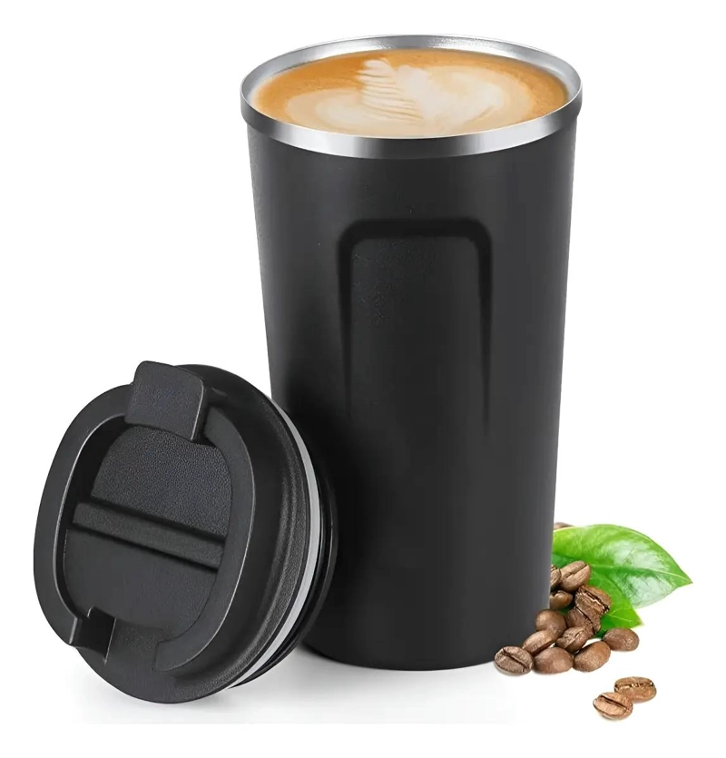 TAZA TE RMICA PORTATIL DE ACERO INOXIDABLE PARA CAFE  Y BEBIDAS CALIENTES - 1