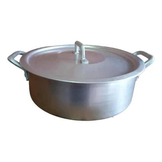 OLLA ARROCERA DE ALUMINIO CON CAPACIDAD AMPLIA Y DISEÑO FUNCIONAL - 1