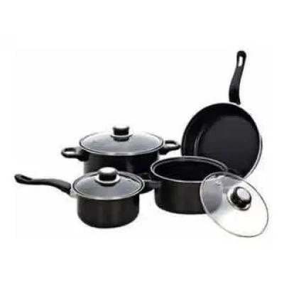 JUEGO DE OLLAS ANTIADHERENTE CON 7 PIEZAS PARA COCINA - 2