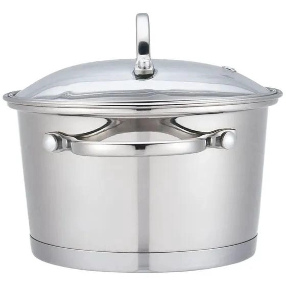 OLLA DE ACERO INOXIDABLE DE 16 CM Y 1.6 LITROS PARA COCINA - 5