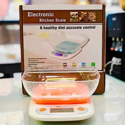 BASCULA GRAMERA PARA COCINA CON RECIPIENTE PARA PESAR ALIMENTOS - 2