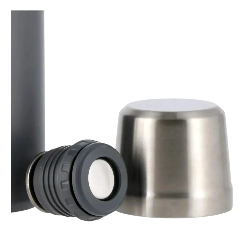 TERMO DE ACERO INOXIDABLE CON CAPACIDAD DE 1 LITRO PARA BEBIDAS CALIENTES Y FRÃ­ - 1