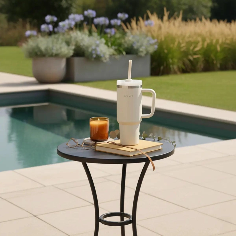 TERMO DE ACERO INOXIDABLE 1.2 LITROS CON DOBLE PARED Y BOMBILLA - 2