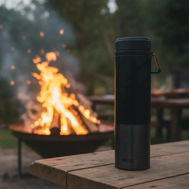 VASO TE RMICO DE ACERO INOXIDABLE CON AISLAMIENTO PARA BEBIDAS CALIENTES Y FRIAS - 2
