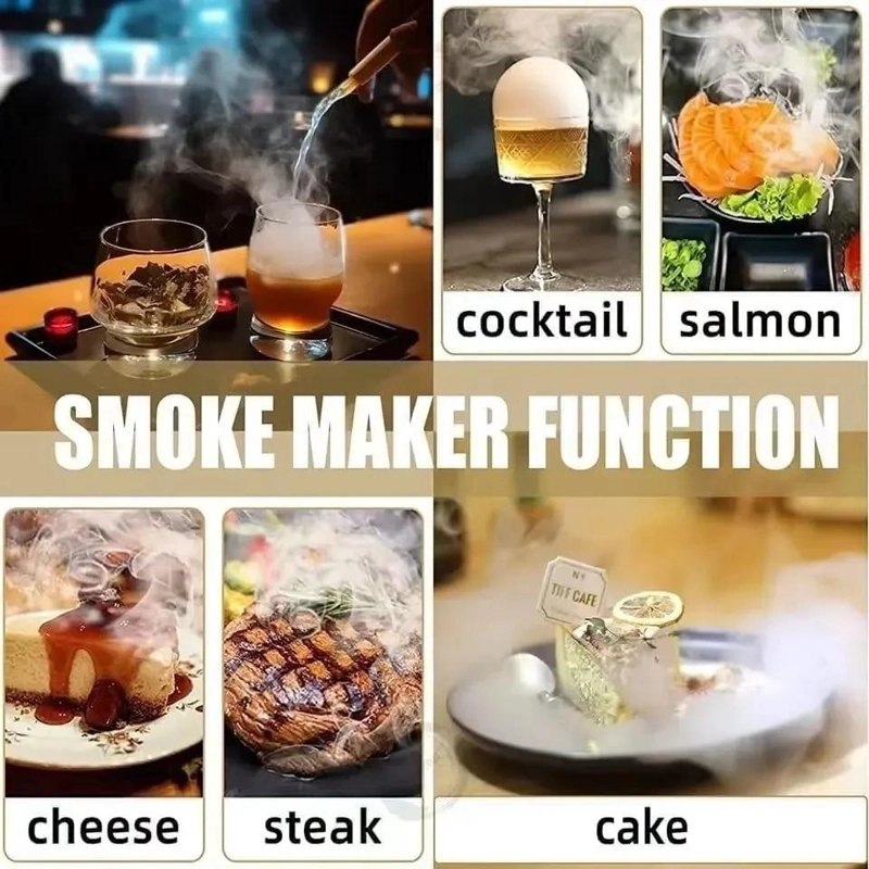 AHUMADOR PARA COCTELES CON ACEITE Y LIQUIDO DE 300 ML PARA SABOR INTENSO - 2