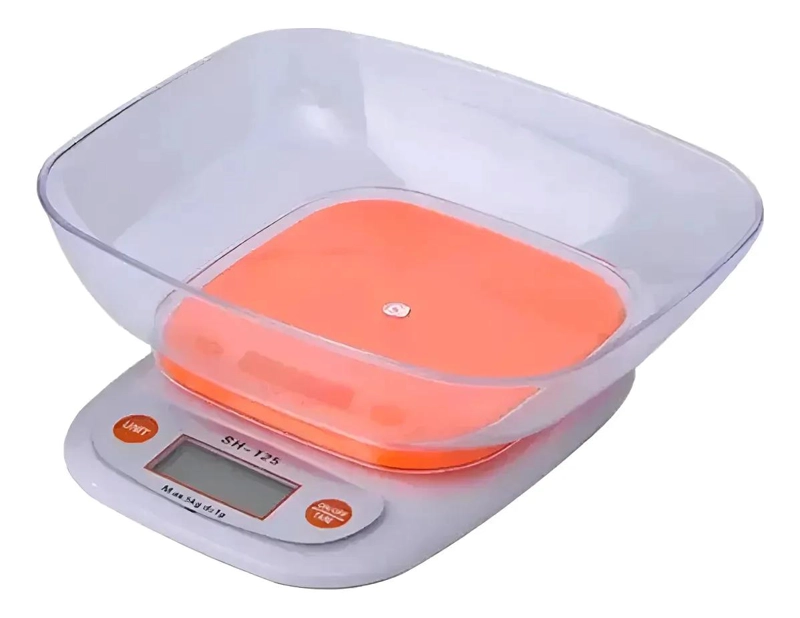 BASCULA GRAMERA PARA COCINA CON RECIPIENTE INTEGRADO Y ALTA PRECISION - 1