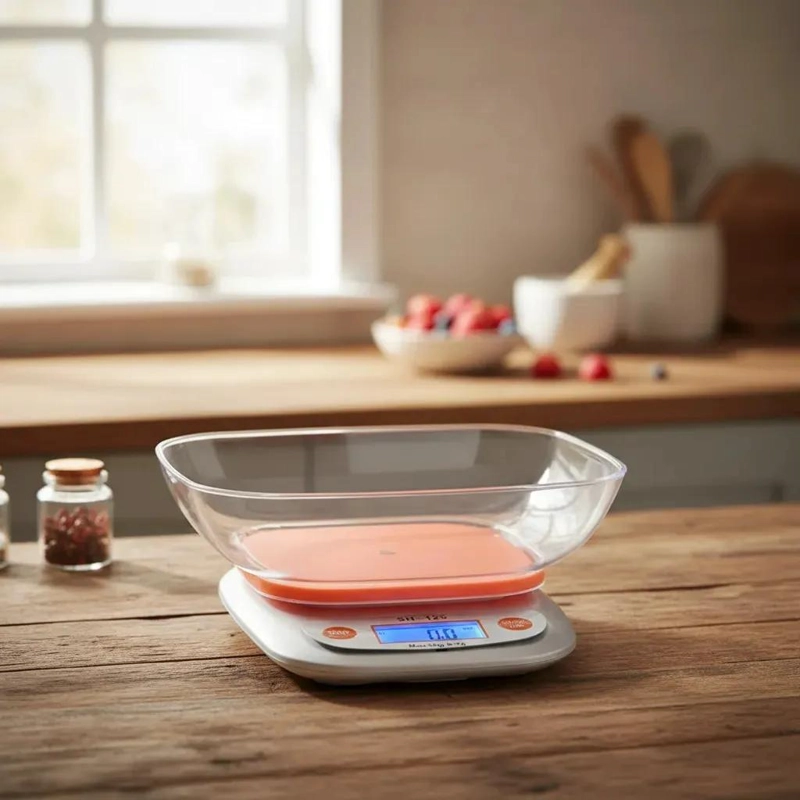 BASCULA GRAMERA PARA COCINA CON RECIPIENTE INTEGRADO Y ALTA PRECISION - 2