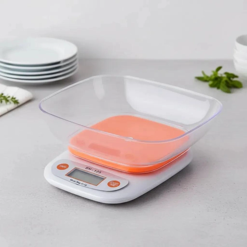 BASCULA GRAMERA PARA COCINA CON RECIPIENTE INTEGRADO Y ALTA PRECISION - 5