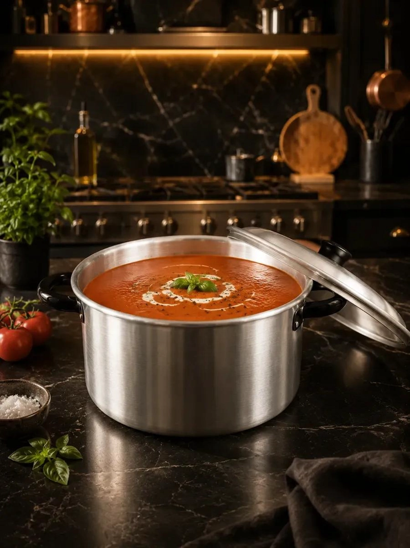 OLLA DE ALUMINIO CON CAPACIDAD DE 6.4 LITROS PARA COCINA - 1