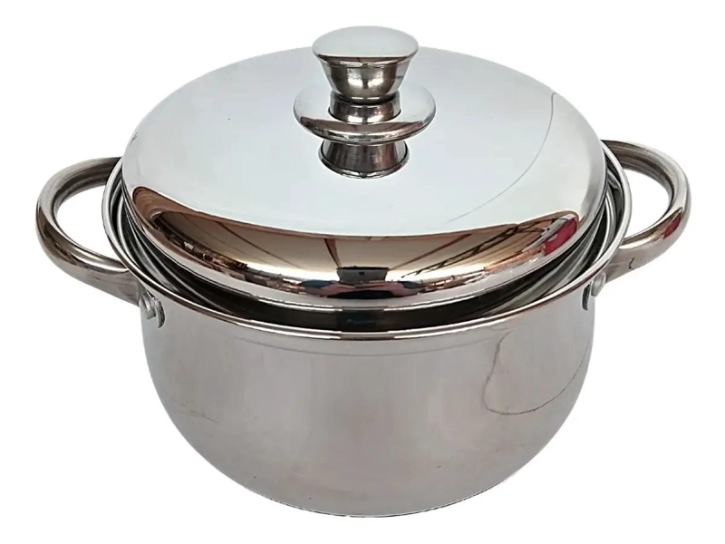 CACEROLA DE ACERO INOXIDABLE DE 18 CM PARA COCINA - 2