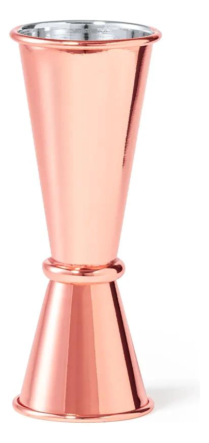 SET DE 4 MEDIDORES DE LICOR EN ACERO INOXIDABLE Y COBRE 30-50 ML - 1