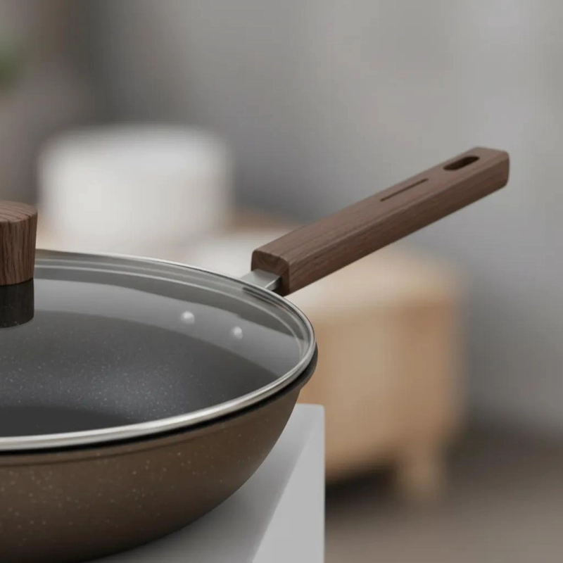 SARTE N ANTIADHERENTE CON TAPA PARA COCINA EFICIENTE Y DURADERA - 4