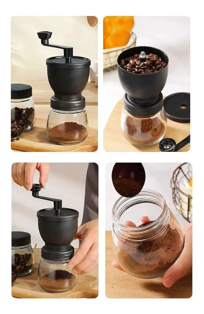 MOLINILLO MANUAL PARA CAFE  CON RECIPIENTE INTEGRADO PARA GRANOS - 2