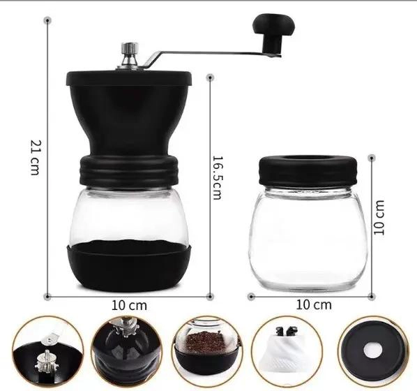 MOLINILLO MANUAL PARA CAFE  CON RECIPIENTE INTEGRADO PARA GRANOS - 3