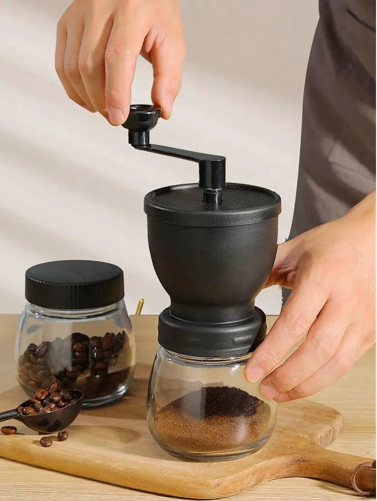 MOLINILLO MANUAL PARA CAFE  CON RECIPIENTE INTEGRADO PARA GRANOS - 5