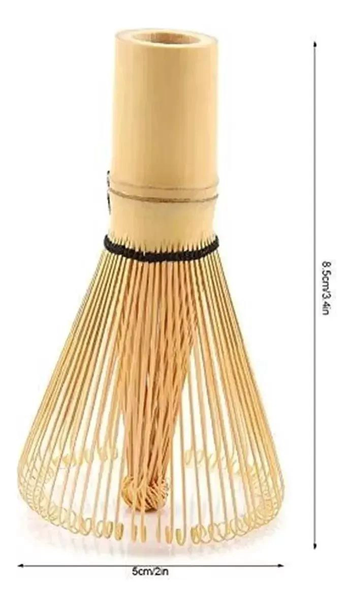 BATIDOR DE BAMBU PARA TE  MATCHA CON DISEÑO TRADICIONAL CHASEN - 2
