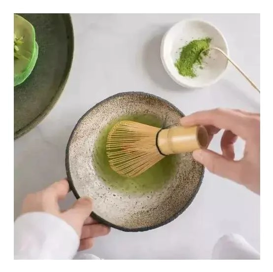 BATIDOR DE BAMBU PARA TE  MATCHA CON DISEÑO TRADICIONAL CHASEN - 5
