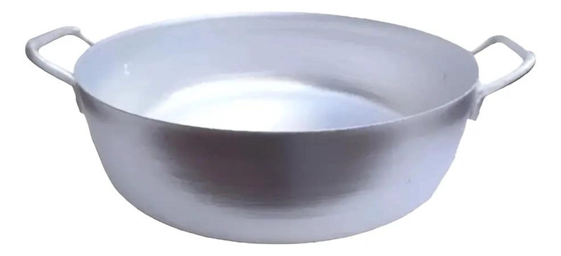 PAILA DE ALUMINIO PARA FREIR DE 40 CM CON DISEÑO RESISTENTE - 1