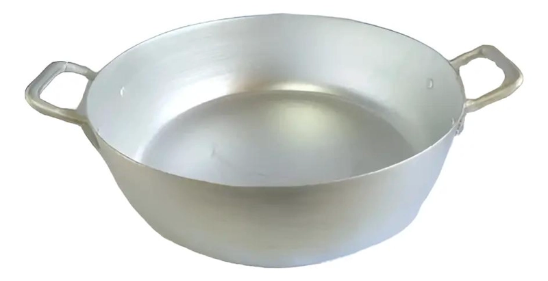 PAILA DE ALUMINIO PARA FREIR DE 40 CM CON DISEÑO RESISTENTE - 2