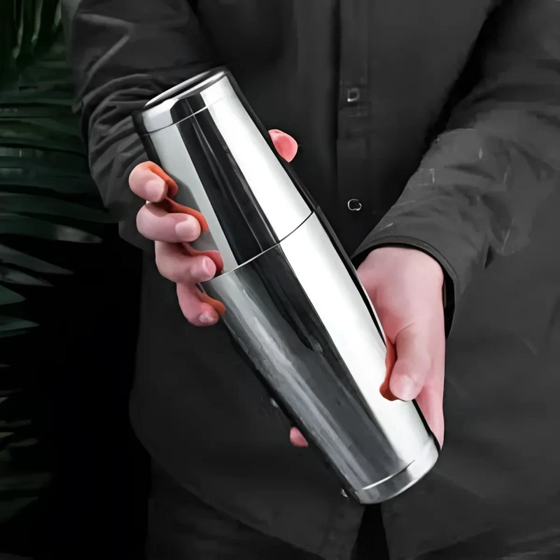 COCTELERA BOSTON DE ACERO INOXIDABLE CON VASO MEZCLADOR DE 750ML - 2