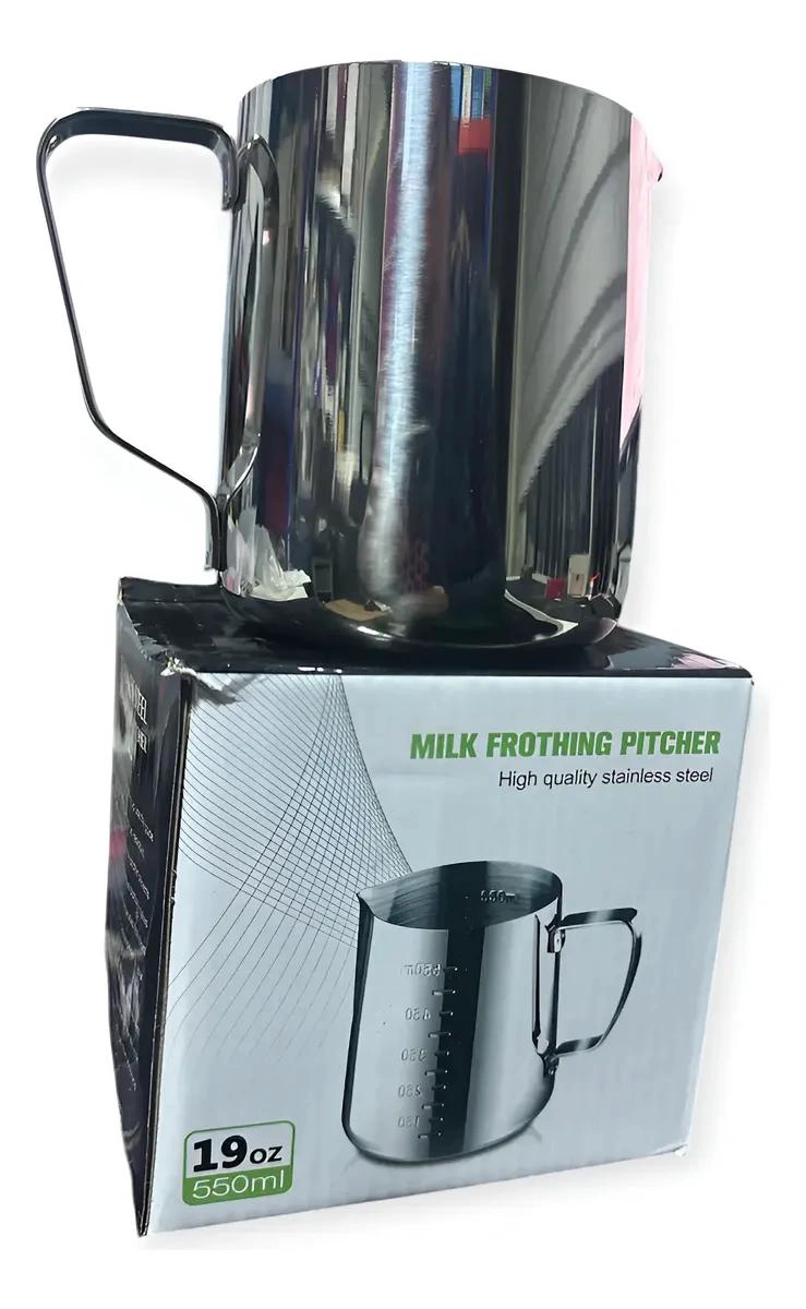 JARRA PARA ESPUMA DE LECHE EN ACERO INOXIDABLE DE 550 ML - 4
