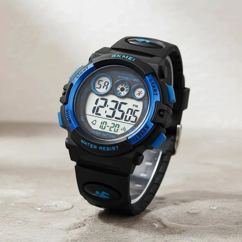 RELOJ DIGITAL PARA NIÑOS CON ALARMA Y CRONOMETRO COLORIDO - 1