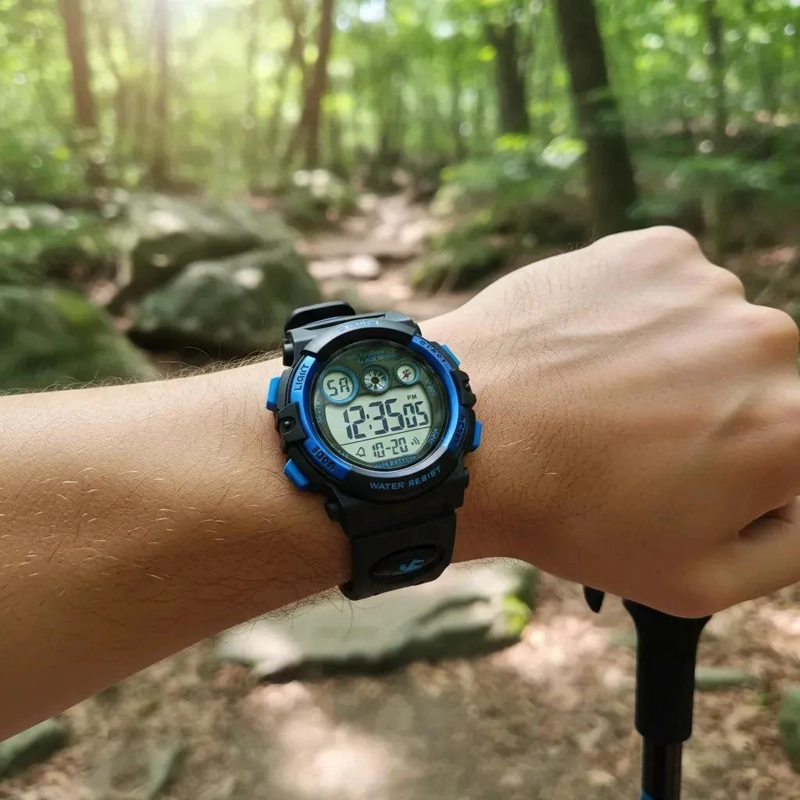 RELOJ DIGITAL PARA NIÑOS CON ALARMA Y CRONOMETRO COLORIDO - 2