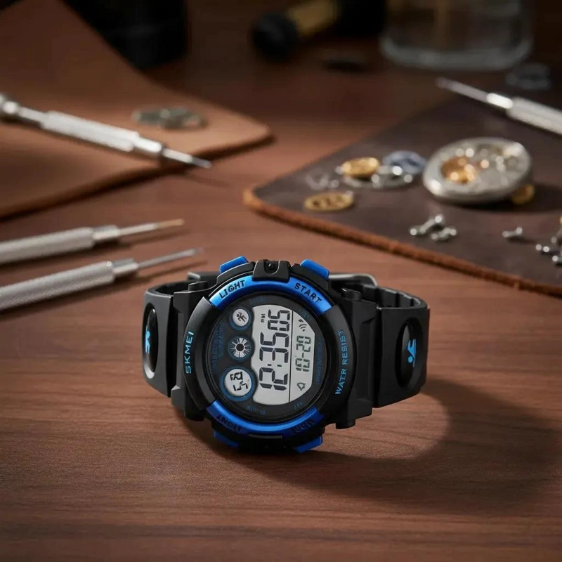 RELOJ DIGITAL PARA NIÑOS CON ALARMA Y CRONOMETRO COLORIDO - 3