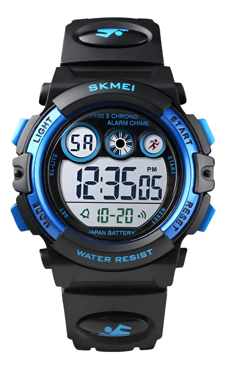 RELOJ DIGITAL PARA NIÑOS CON ALARMA Y CRONOMETRO COLORIDO - 4