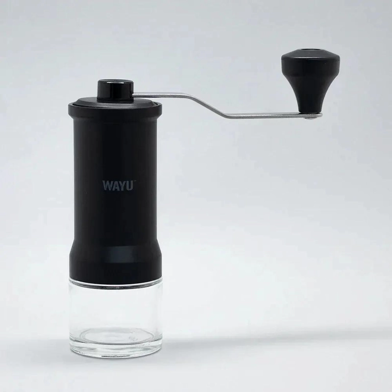 MOLINILLO MANUAL PARA CAFE  CON DISEÑO ERGONOMICO Y ACABADO NEGRO - 1