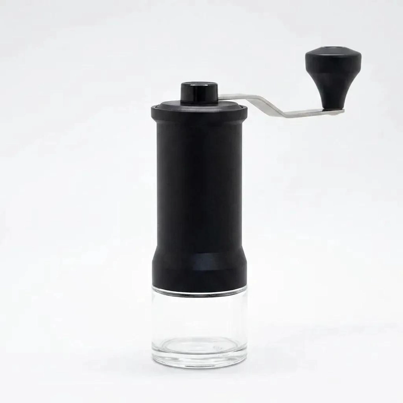 MOLINILLO MANUAL PARA CAFE  CON DISEÑO ERGONOMICO Y ACABADO NEGRO - 4