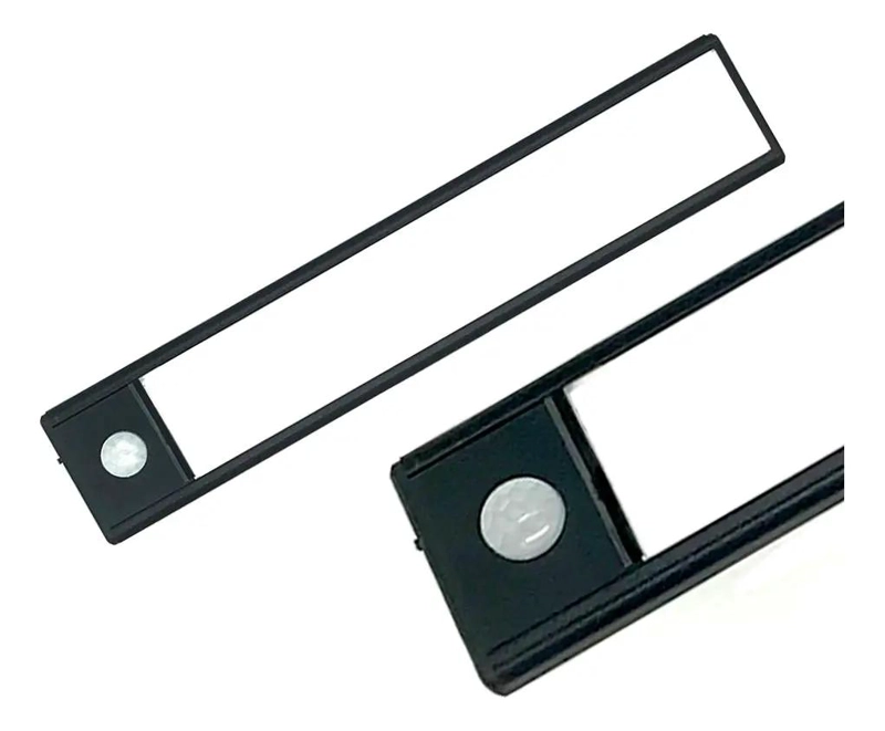 LUMINARIA ULTRAFINA RECARGABLE CON SENSOR PARA BAJO MESADA COLOR NEGRO - 4