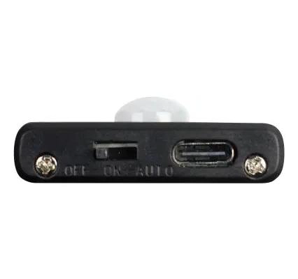 LUMINARIA ULTRAFINA RECARGABLE CON SENSOR PARA BAJO MESADA COLOR NEGRO - 5