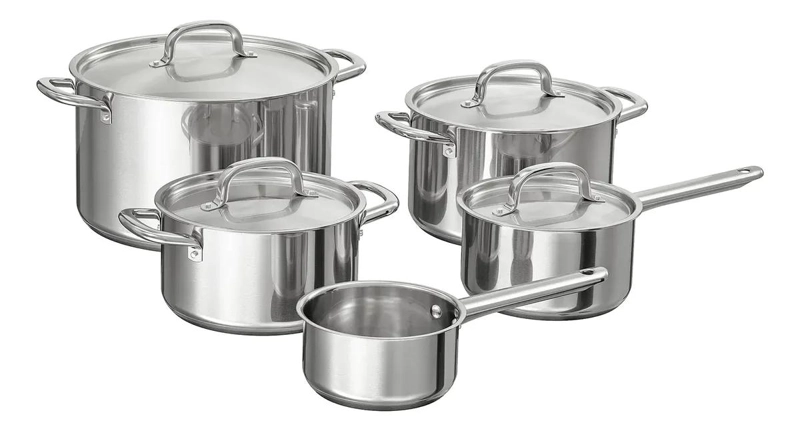 JUEGO DE COCINA DE 9 PIEZAS COMPATIBLE CON INDUCCION - 1