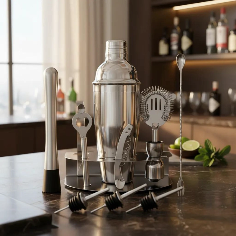 KIT COMPLETO PARA COCTELERIA CON ACCESORIOS ESENCIALES PARA BAR - 2