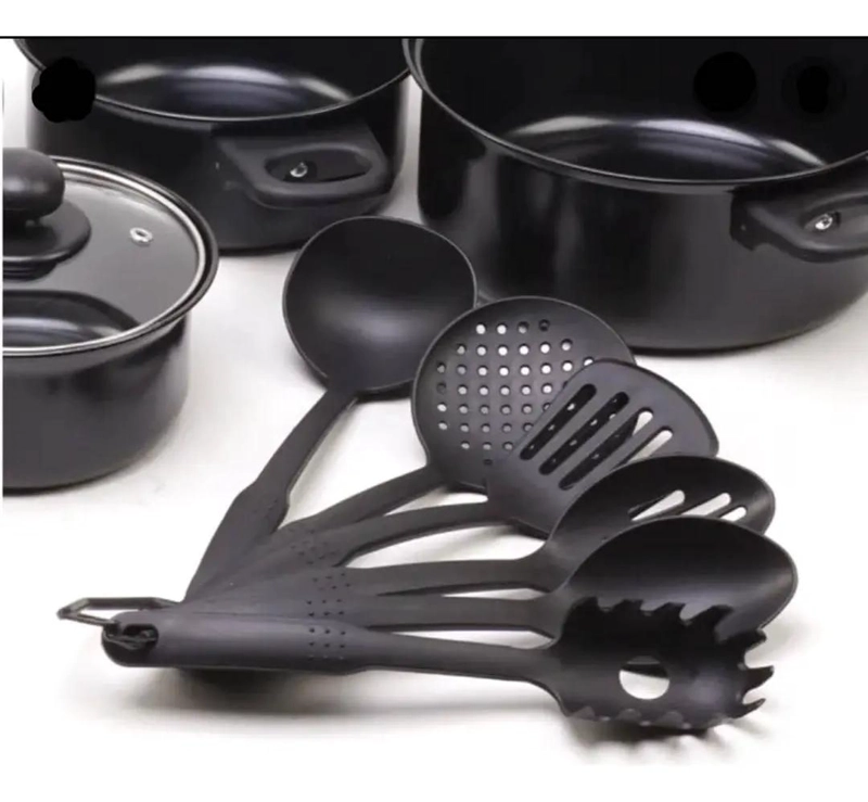 SET COMPLETO DE OLLAS CON UTENSILIOS DE COCINA 13 PIEZAS - 3