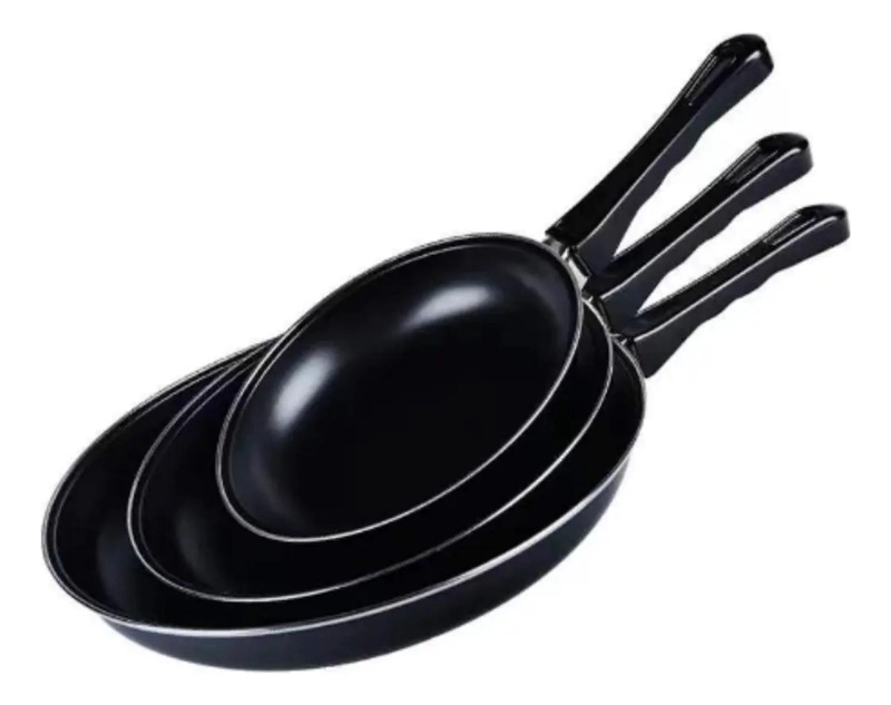 SET DE 3 SARTENES DE ALUMINIO CON RECUBRIMIENTO ANTIADHERENTE DE 20, 24 Y 26 CM - 1
