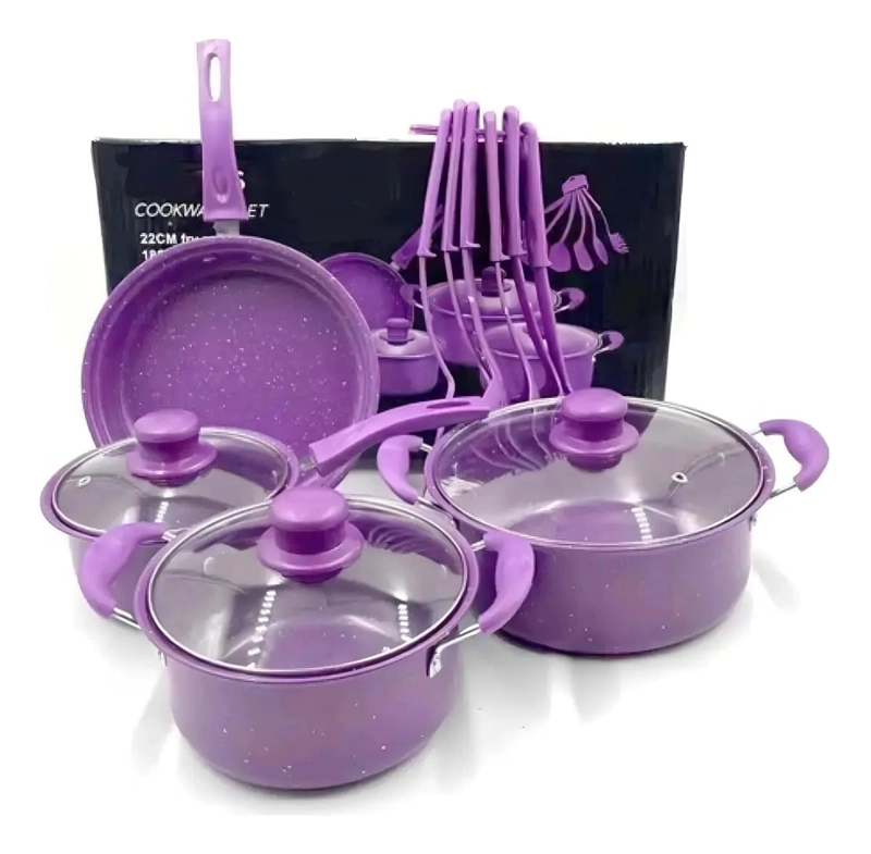 SET COMPLETO DE OLLAS Y SARTENES ANTIADHERENTES PARA COCINA DE 13 PIEZAS - 1