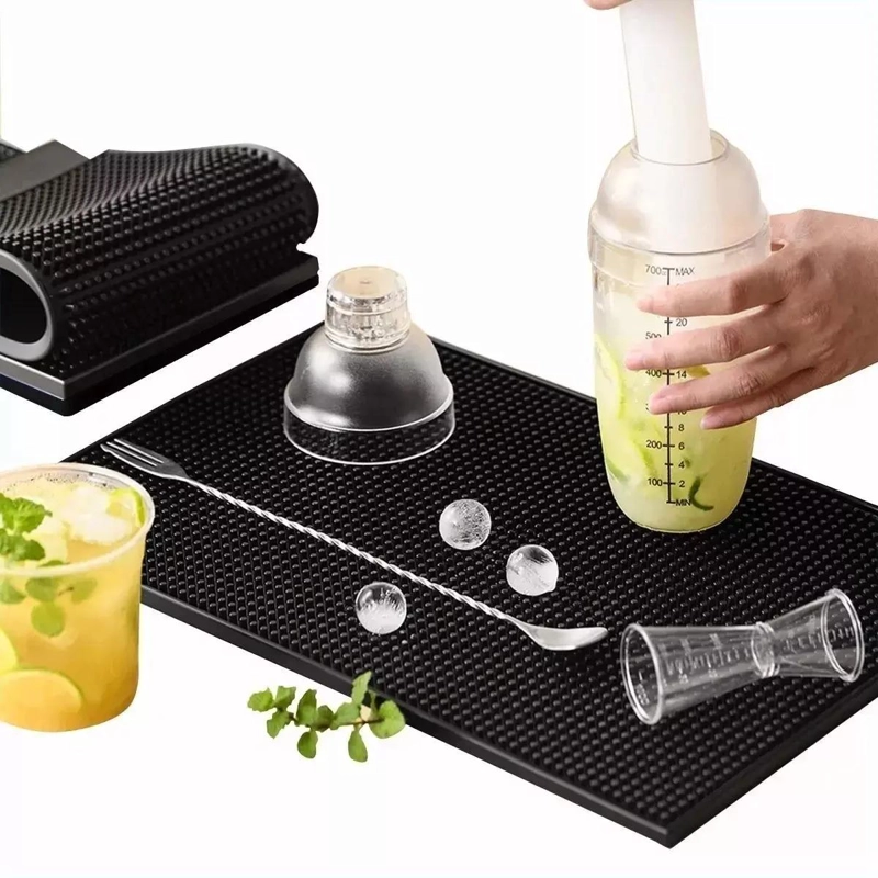 GOMA PARA BARRA NEGRA DE 45X30 CM PARA ESCURRIDOR DE VASOS Y COPAS - 1