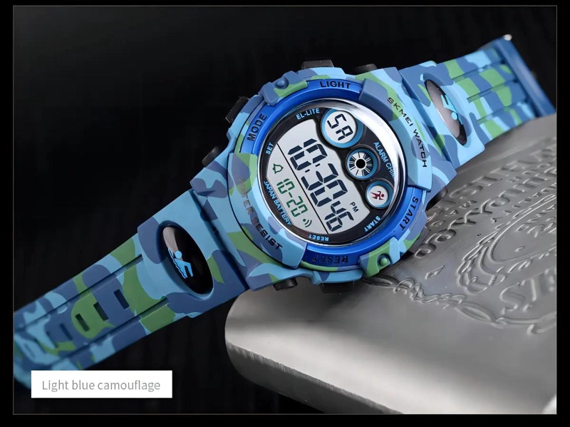 RELOJ DIGITAL CON CORREA DE POLIURETANO Y FUNCIONES MULTIPLES - 2