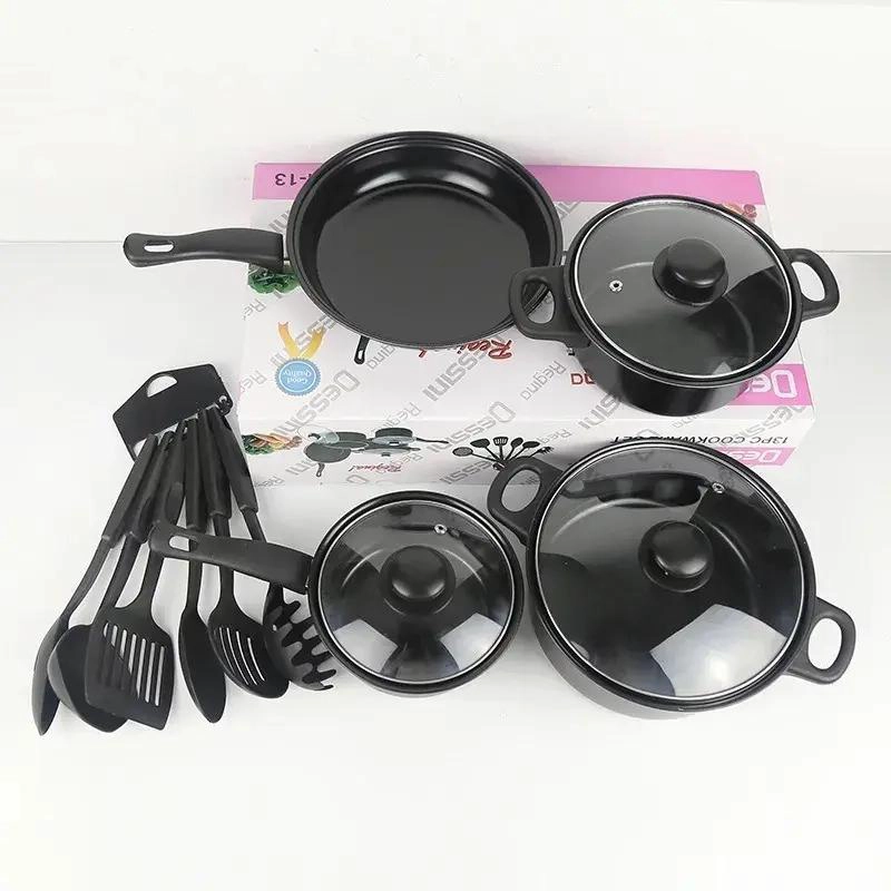 JUEGO DE OLLAS Y UTENSILIOS DE COCINA CON RECUBRIMIENTO ANTIADHERENTE - 2