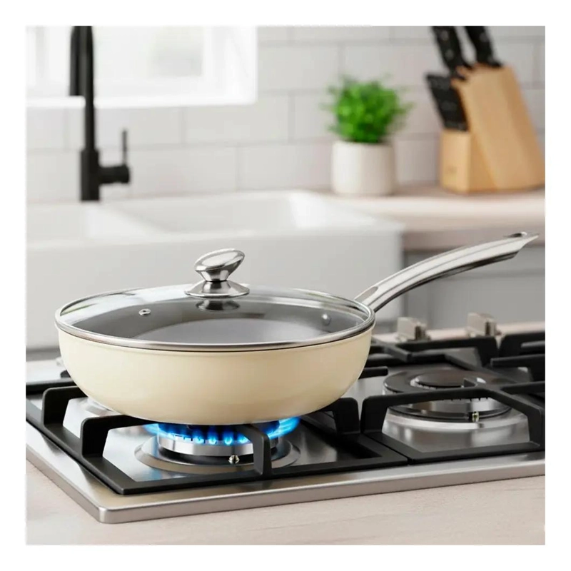 SARTE N ANTIADHERENTE DE 32 CM CON TAPA PARA COCINA - 2