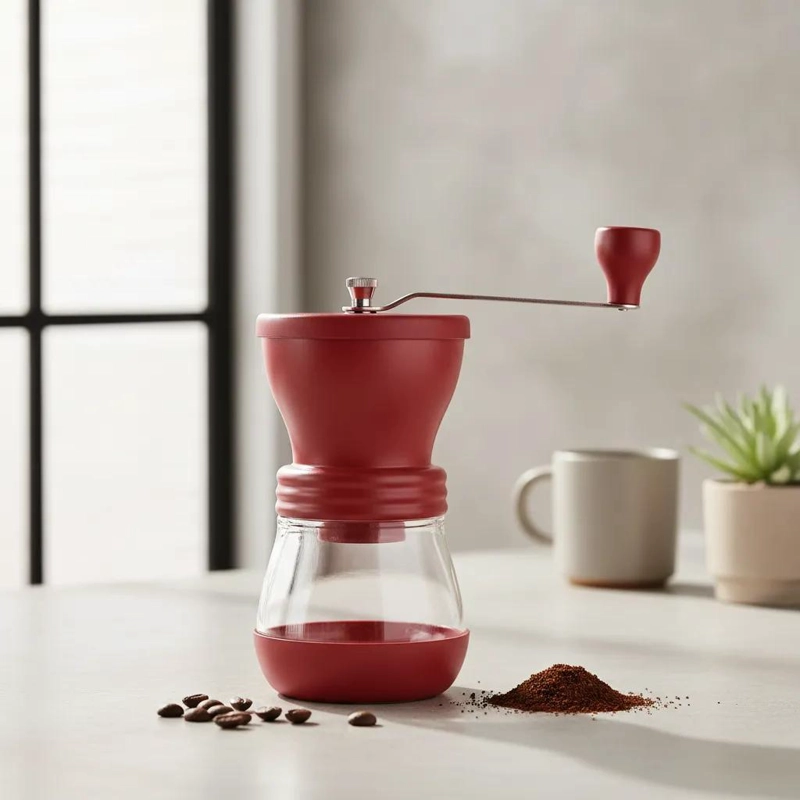 MOLINILLO MANUAL PARA CAFE  CON MUELAS CERAMICAS Y AJUSTE DE MOLIENDA - 2