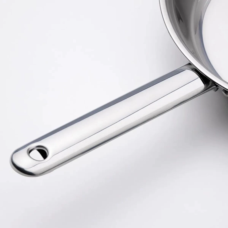 SARTE N DE ACERO INOXIDABLE DE 24 CM COMPATIBLE CON INDUCCION Y HORNO - 3