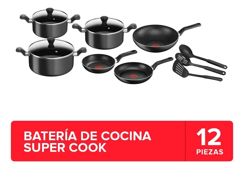 SET DE 12 PIEZAS DE UTENSILIOS DE COCINA EN COLOR NEGRO - 2