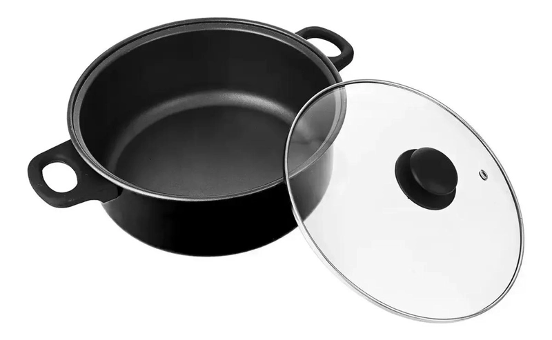 JUEGO DE OLLAS CON BATERIA ANTIADHERENTE DE 7 PIEZAS PARA COCINA - 2