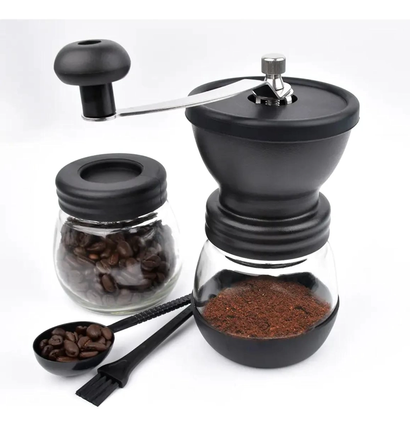 MOLINILLO MANUAL PARA CAFE  Y SEMILLAS CON DISEÑO ERGONOMICO - 1
