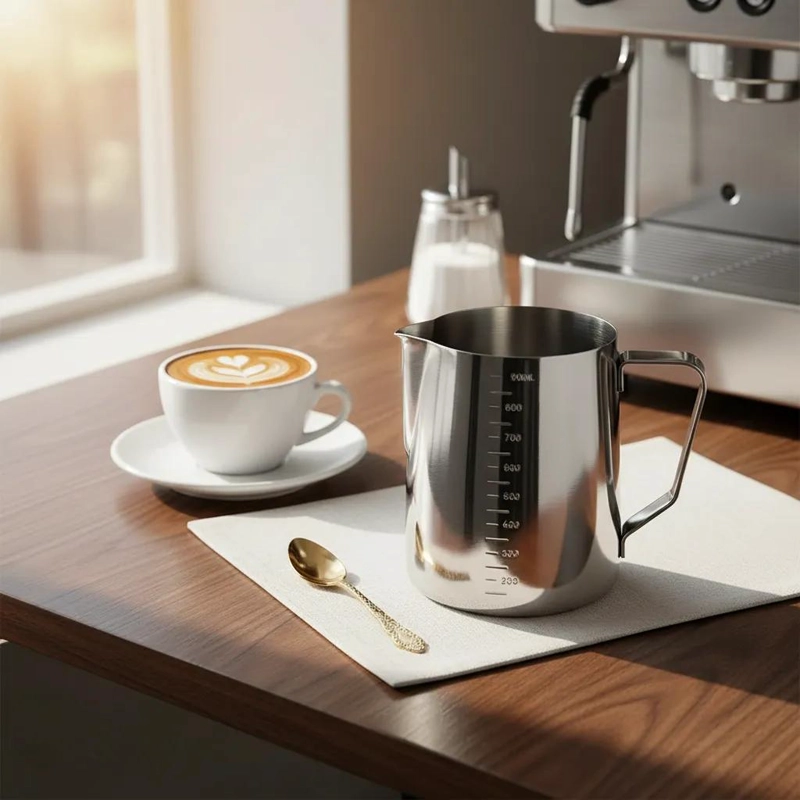 JARRA PARA ESPUMAR LECHE BARISTA CON CAPACIDAD DE 900 ML - 1