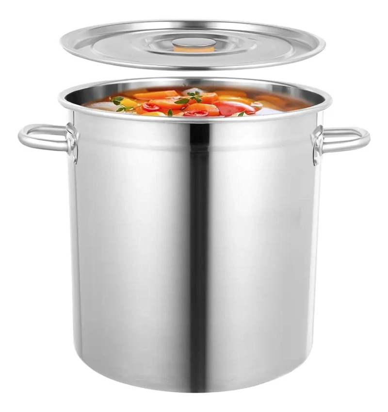 OLLA DE ACERO INOXIDABLE PARA COCINA PROFESIONAL DE 12 LITROS - 1